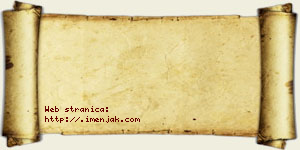 David Bakrač vizit kartica